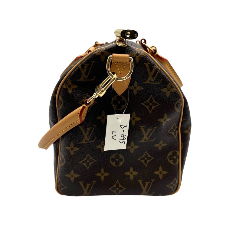 【美收精品】LOUIS VUITTON Speedy Soft 30 Crafty Monogram M11945 咖色手提包 B-695【隔月月中將轉賣至日本 上架期限30天】-3