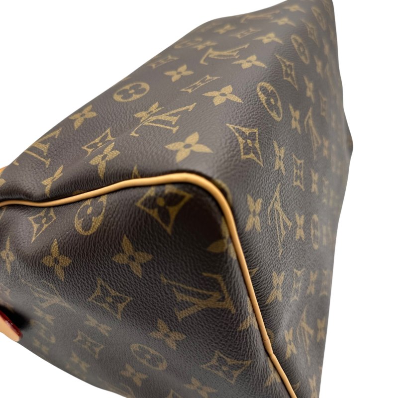 【美收精品】LOUIS VUITTON Speedy Soft 30 Crafty Monogram M11945 咖色手提包 B-695【隔月月中將轉賣至日本 上架期限30天】-5