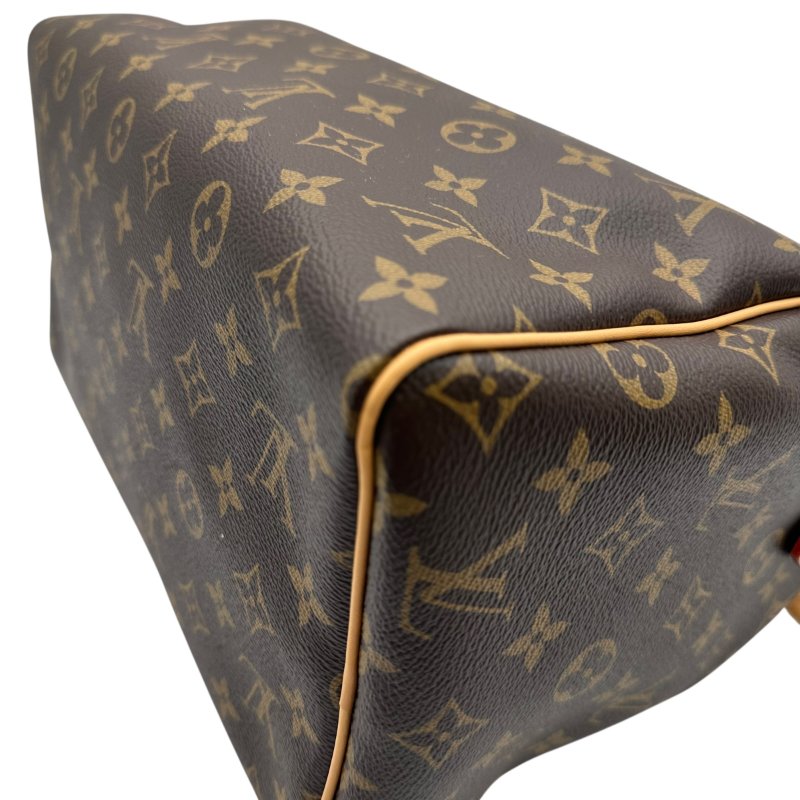 【美收精品】LOUIS VUITTON Speedy Soft 30 Crafty Monogram M11945 咖色手提包 B-695【隔月月中將轉賣至日本 上架期限30天】-6