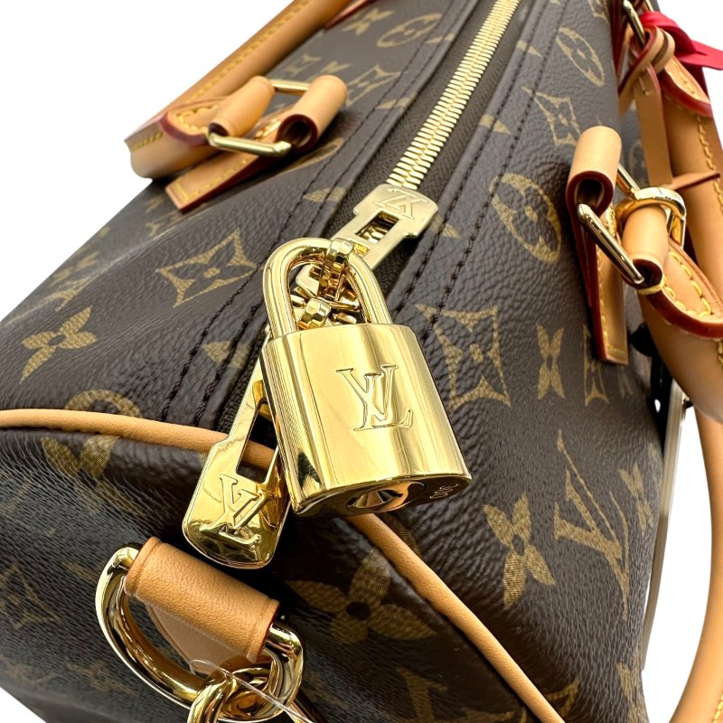 【美收精品】LOUIS VUITTON Speedy Soft 30 Crafty Monogram M11945 咖色手提包 B-695【隔月月中將轉賣至日本 上架期限30天】-9