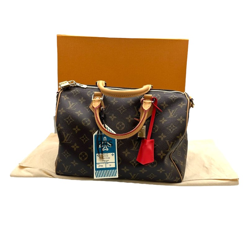【美收精品】LOUIS VUITTON Speedy Soft 30 Crafty Monogram M11945 咖色手提包 B-695【隔月月中將轉賣至日本 上架期限30天】-15