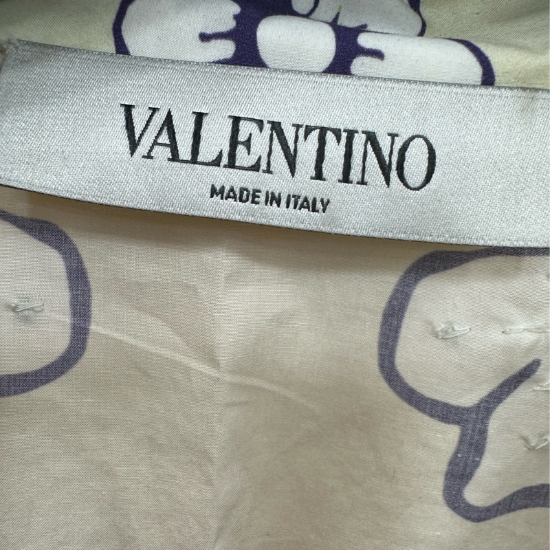 Valentino 華倫天奴男女同款刺繡花短袖襯衫 42碼-3