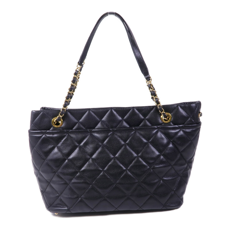 CHANEL 牛皮皮革Shoulder Bag金扣肩背袋-1