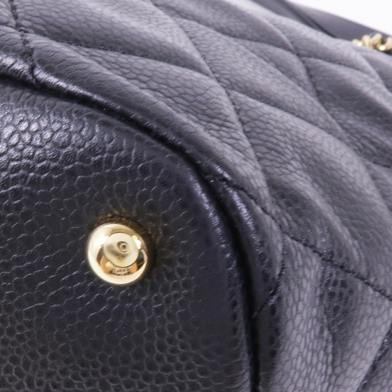CHANEL 牛皮皮革Shoulder Bag金扣肩背袋-7
