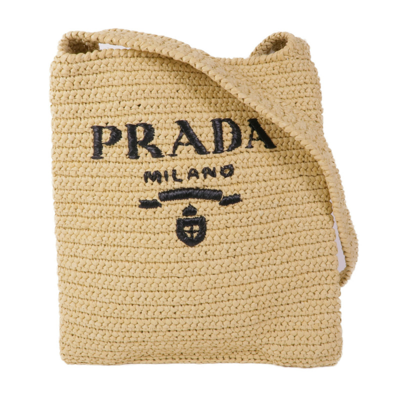 PRADA Raffia Shoulder Bag肩背袋-0