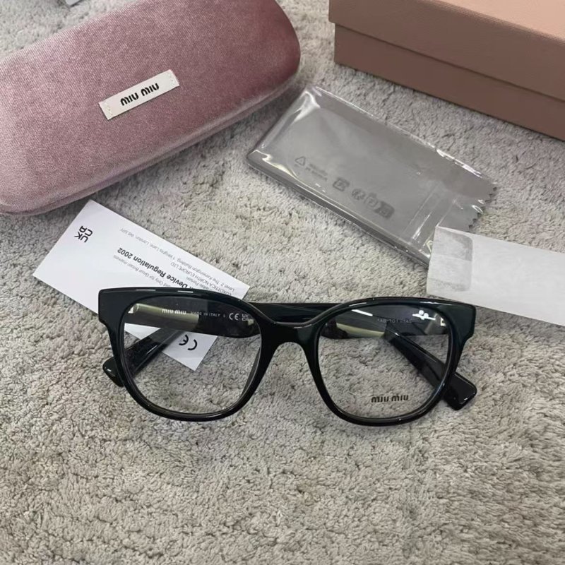miumiu 光學眼鏡 全新全配-5