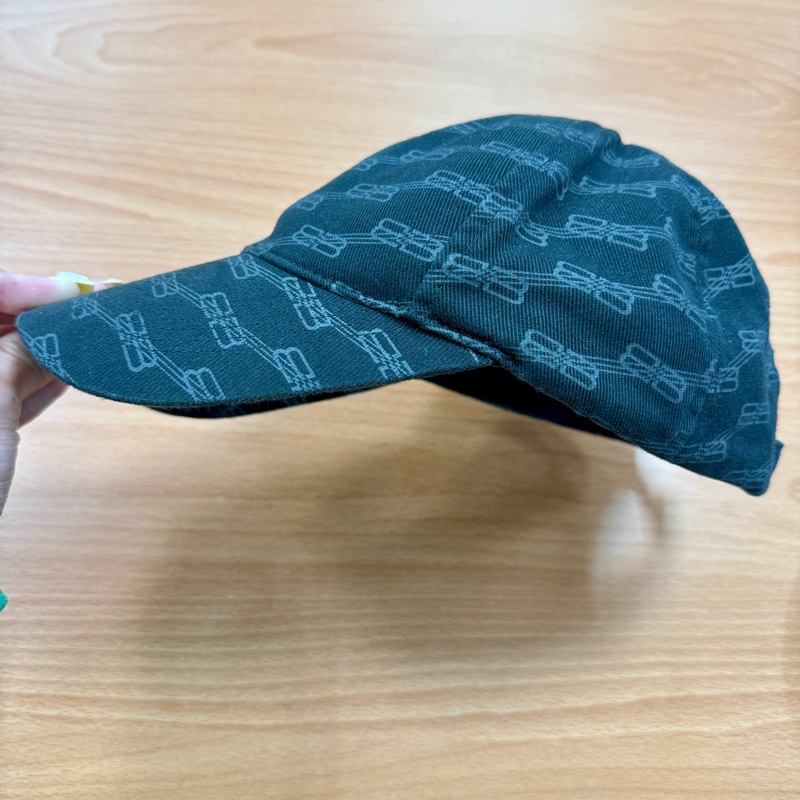 Balenciaga 巴黎世家 雙B老花 洗舊 挺版 黑色 牛仔布 鴨舌 老帽-6