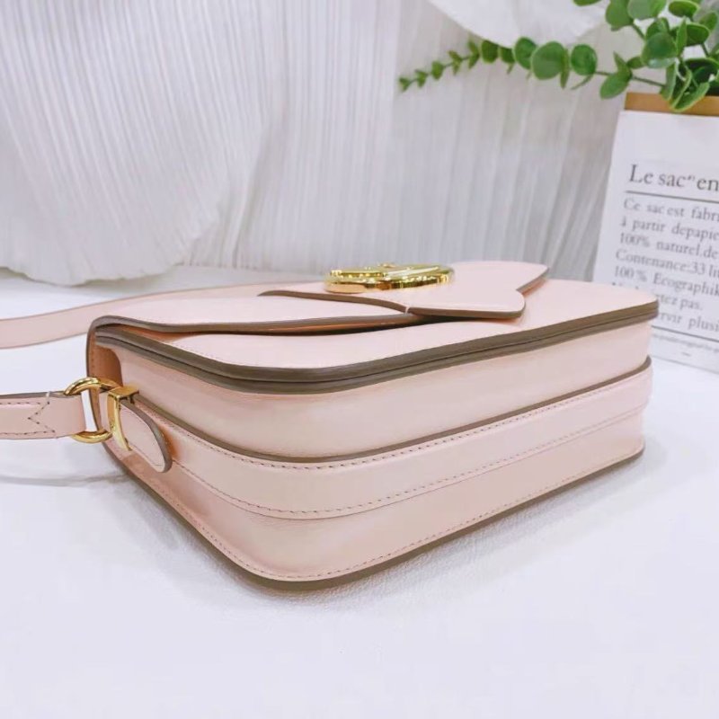 Lv 粉色金扣LV Pont 9 肩帶斜背包23×15×8cm 全新 配件塵袋-2