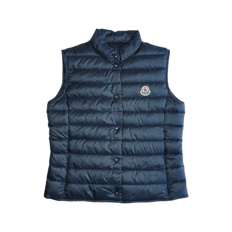 Moncler Liane 羽絨立領釦式背心#3(深藍)-0