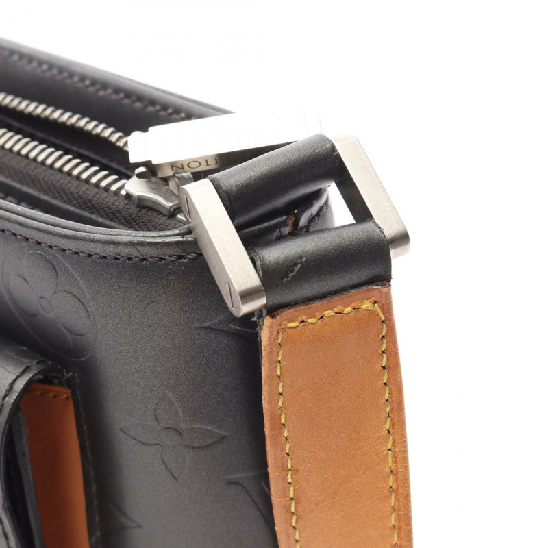 LOUIS VUITTON Alston 斜背包 M55122 Monogram 霧面皮革 黑色-9