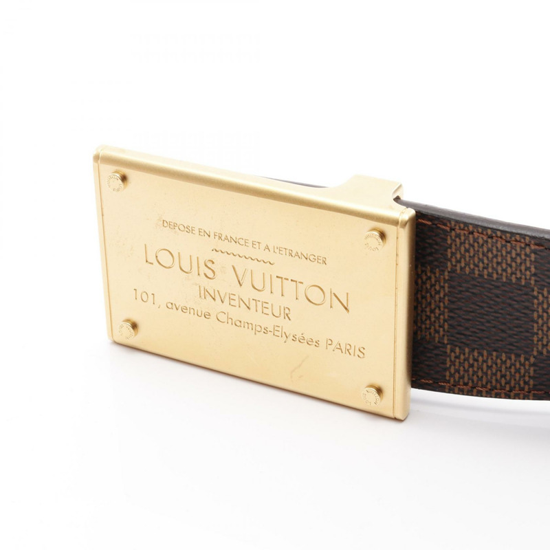 路易威登 Ceinture Neo Inventour 皮帶 M9235 Damier 帆布 Ebene 二手男款 LV-1