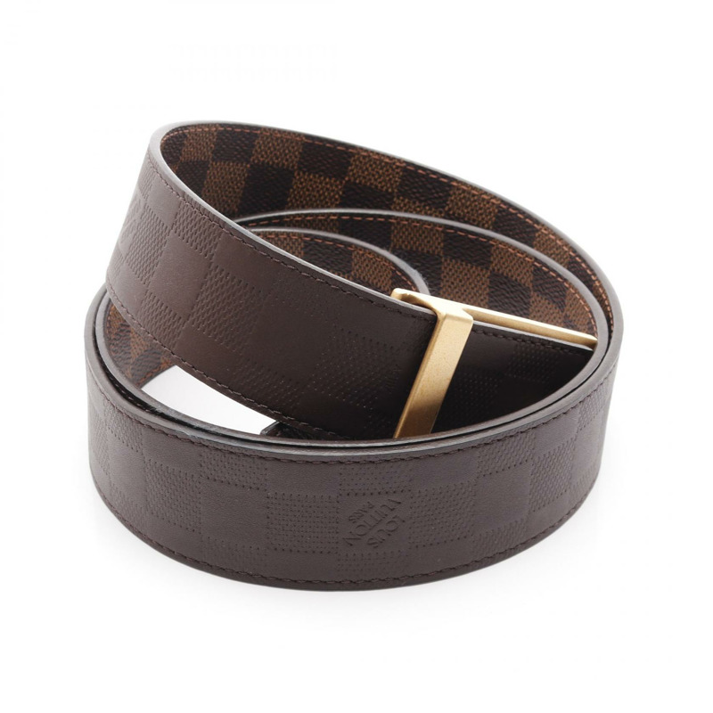 路易威登 Ceinture Neo Inventour 皮帶 M9235 Damier 帆布 Ebene 二手男款 LV-5