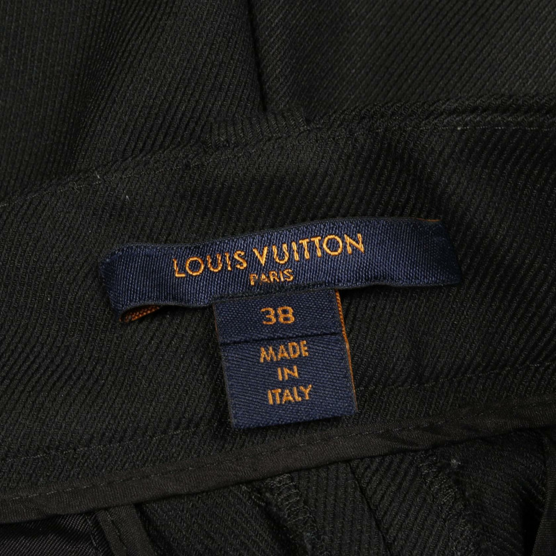 路易威登 FHPX77QVW 羊毛尼龍聚酯混紡黑色女士長褲，二手，尺寸 38-2