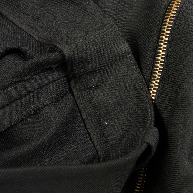 路易威登 FHPX77QVW 羊毛尼龍聚酯混紡黑色女士長褲，二手，尺寸 38-6