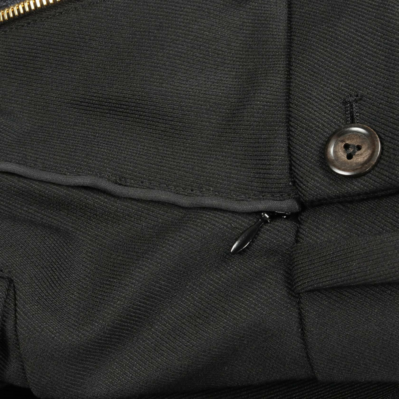 路易威登 FHPX77QVW 羊毛尼龍聚酯混紡黑色女士長褲，二手，尺寸 38-8