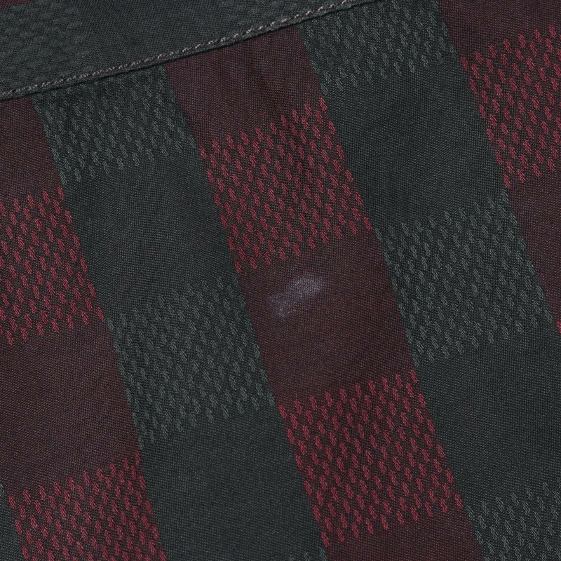 路易威登 Damier 長袖襯衫 RM142M 棉質 灰色 波爾多紅 二手 男款 M-5