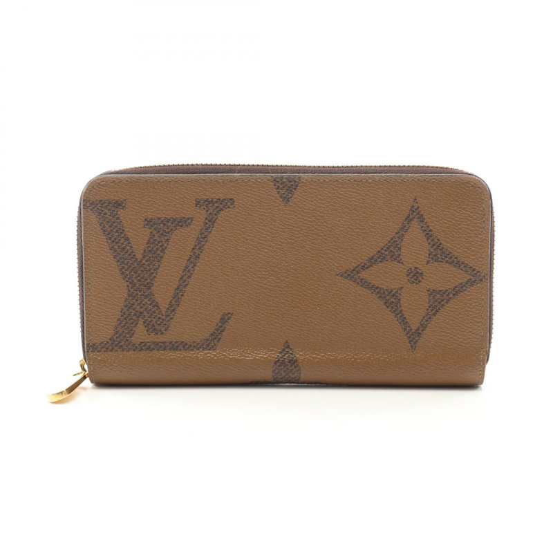 路易威登 Zippy around 長版皮夾 M69353 Monogram Giant Reverse 棕色 二手-0