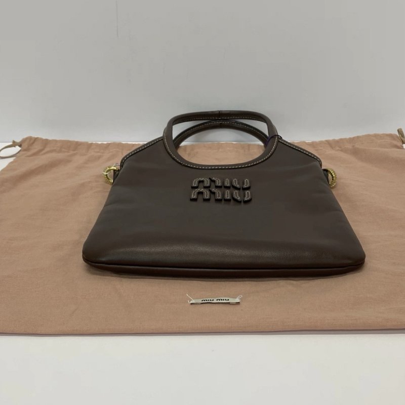 MIUMIU ivy石楠木色mini hobo手提肩背包20*24 99新配件塵袋-3