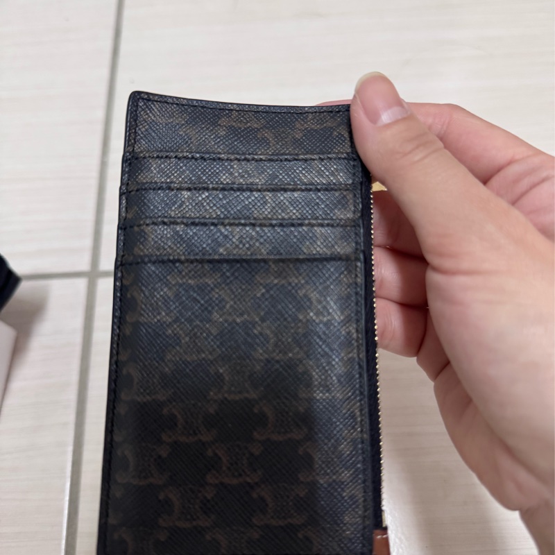 Celine 老花印花拉鍊卡片套-2