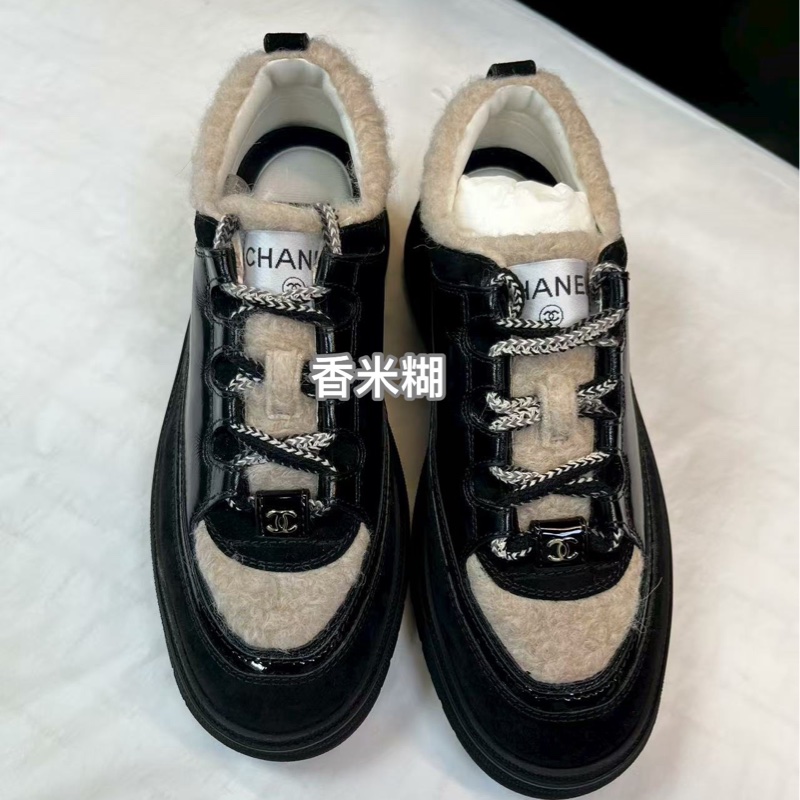 Chanel香奈兒25B最新上市毛毛泰迪休閒運動鞋-0