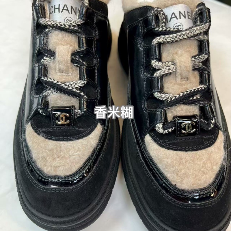 Chanel香奈兒25B最新上市毛毛泰迪休閒運動鞋-1