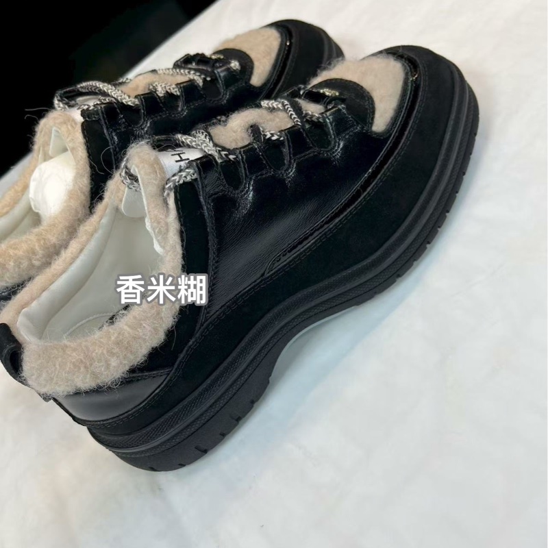 Chanel香奈兒25B最新上市毛毛泰迪休閒運動鞋-5