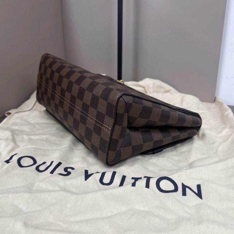 LV 棋盤格 vavin手提肩背斜背包 25*17*9.5 98新配件塵袋-2