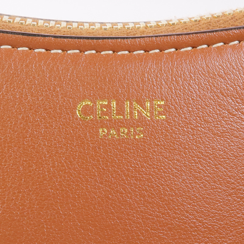 CELINE 牛皮皮革Ava金扣肩背袋-9