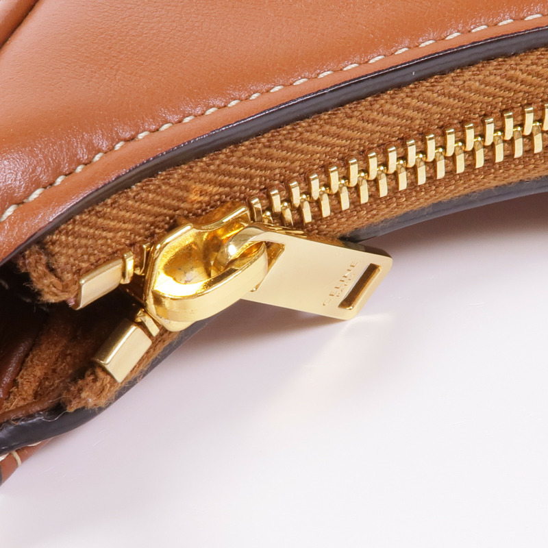 CELINE 牛皮皮革Ava金扣肩背袋-10