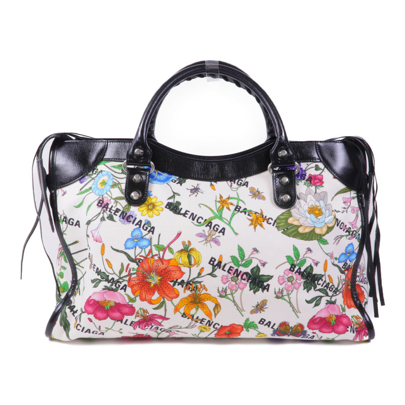 BALENCIAGA 帆布Gucci x Balenciaga Neo Classic Bag銀扣手挽肩背兩用袋-1