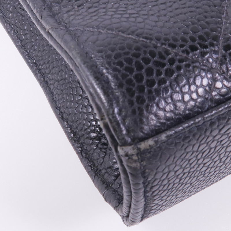 CHANEL 牛皮皮革Vintage Briefcase金扣手挽袋-6