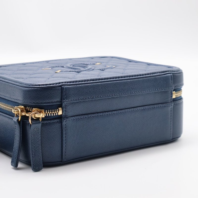 CHANEL Vanity case - 中號海藍28開-6
