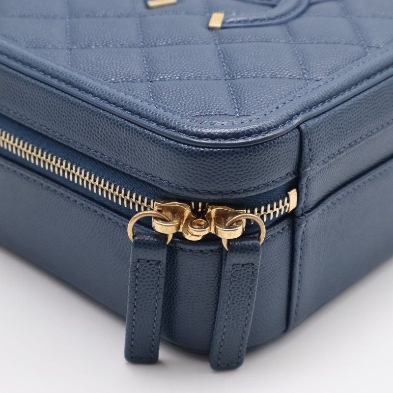 CHANEL Vanity case - 中號海藍28開-9