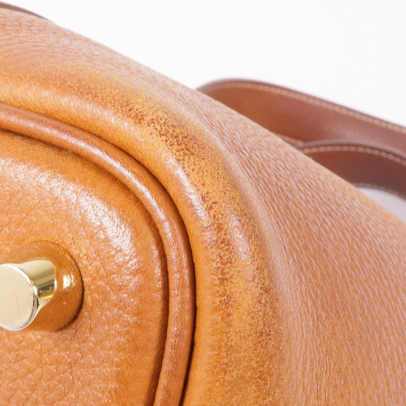 HERMES Barenia皮革Picotin PM金扣手挽袋Fauve-7