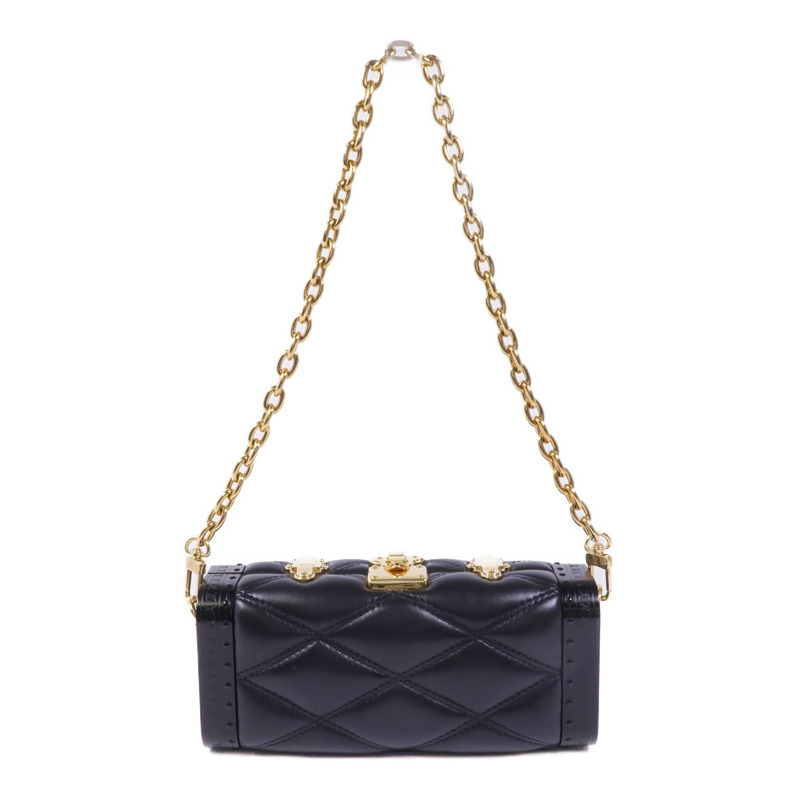 LOUIS VUITTON 羊皮皮革Vanity Case金扣肩背袋-0