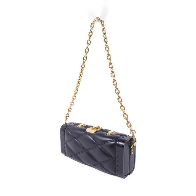 LOUIS VUITTON 羊皮皮革Vanity Case金扣肩背袋-2