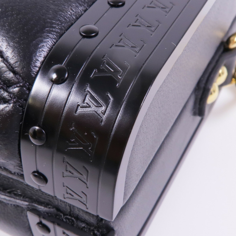 LOUIS VUITTON 羊皮皮革Vanity Case金扣肩背袋-5