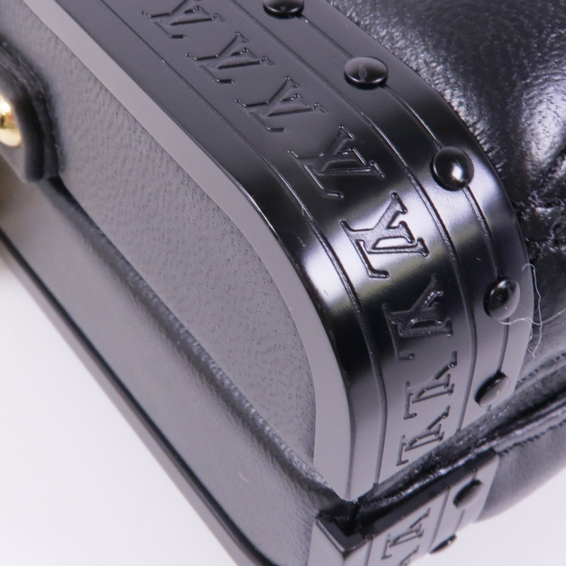 LOUIS VUITTON 羊皮皮革Vanity Case金扣肩背袋-6