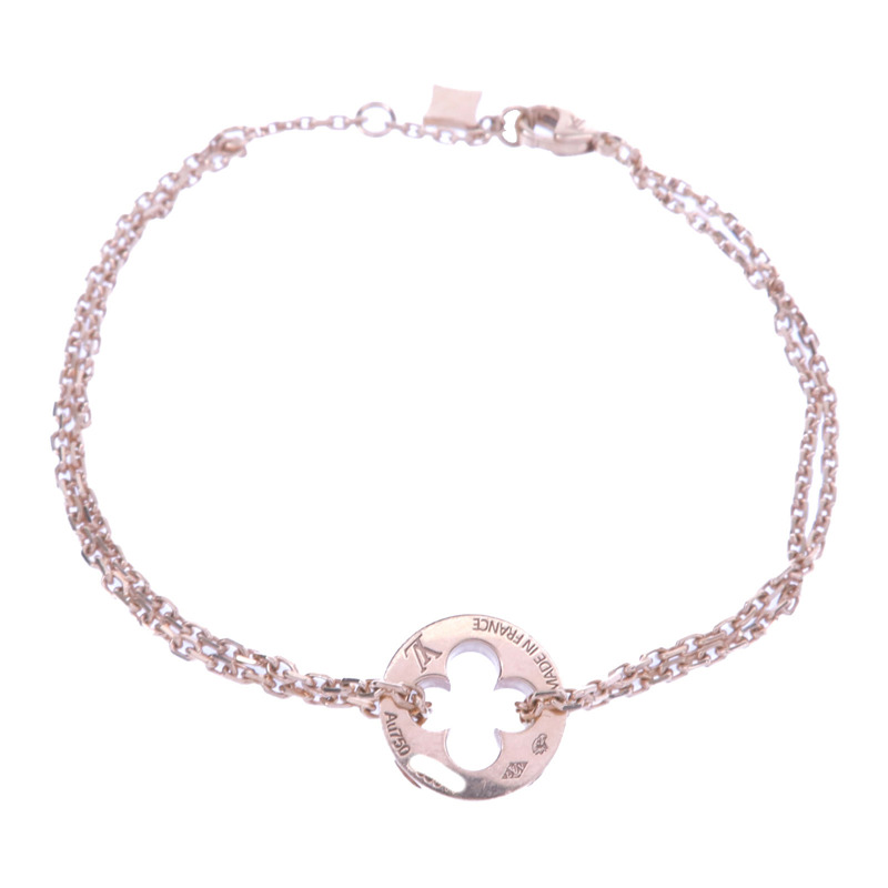 LOUIS VUITTON 18K黃金Empreinte Chain Bracelet手鏈-1