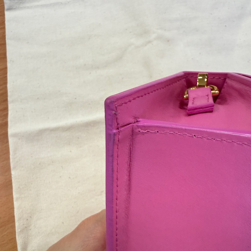 JACQUEMUS  The Bambino 小眾品牌 超可愛粉色 迷你 硬殼 手提 斜背 小廢包-10