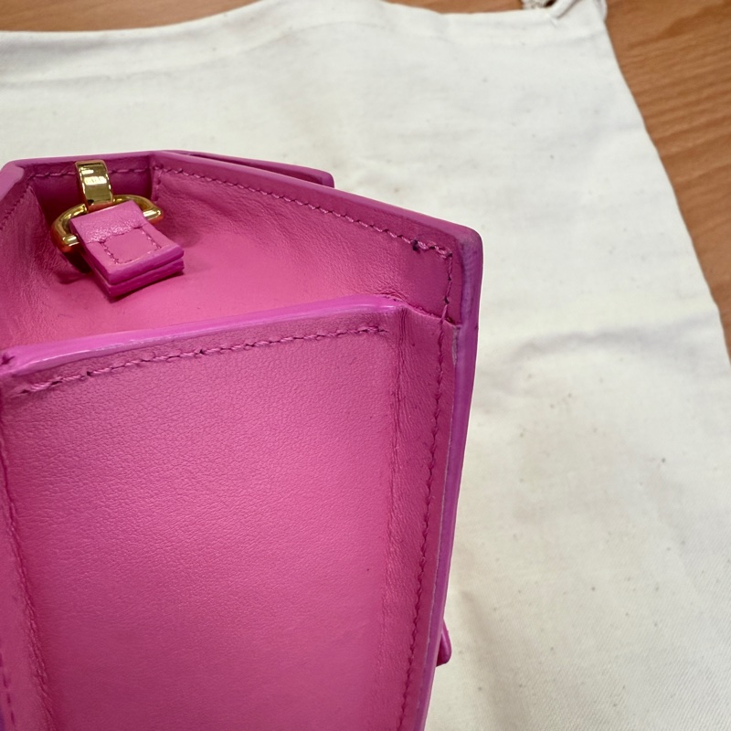 JACQUEMUS  The Bambino 小眾品牌 超可愛粉色 迷你 硬殼 手提 斜背 小廢包-11