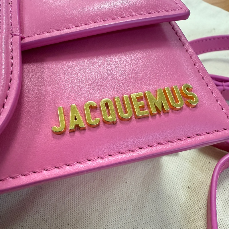 JACQUEMUS  The Bambino 小眾品牌 超可愛粉色 迷你 硬殼 手提 斜背 小廢包-19