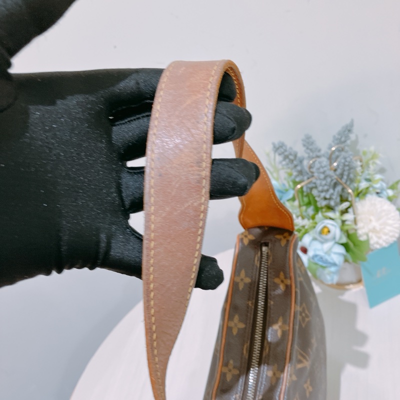 TK1786 Louis Vuitton路易威登老花豌豆包半月包 Monogram Pochette Croissant-19