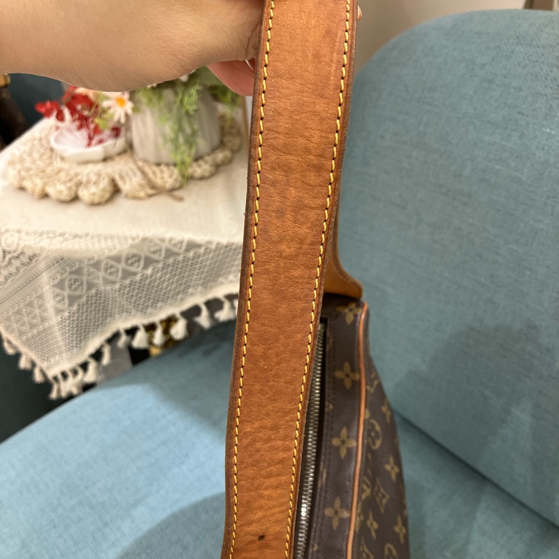 TK1786 Louis Vuitton路易威登老花豌豆包半月包 Monogram Pochette Croissant-63