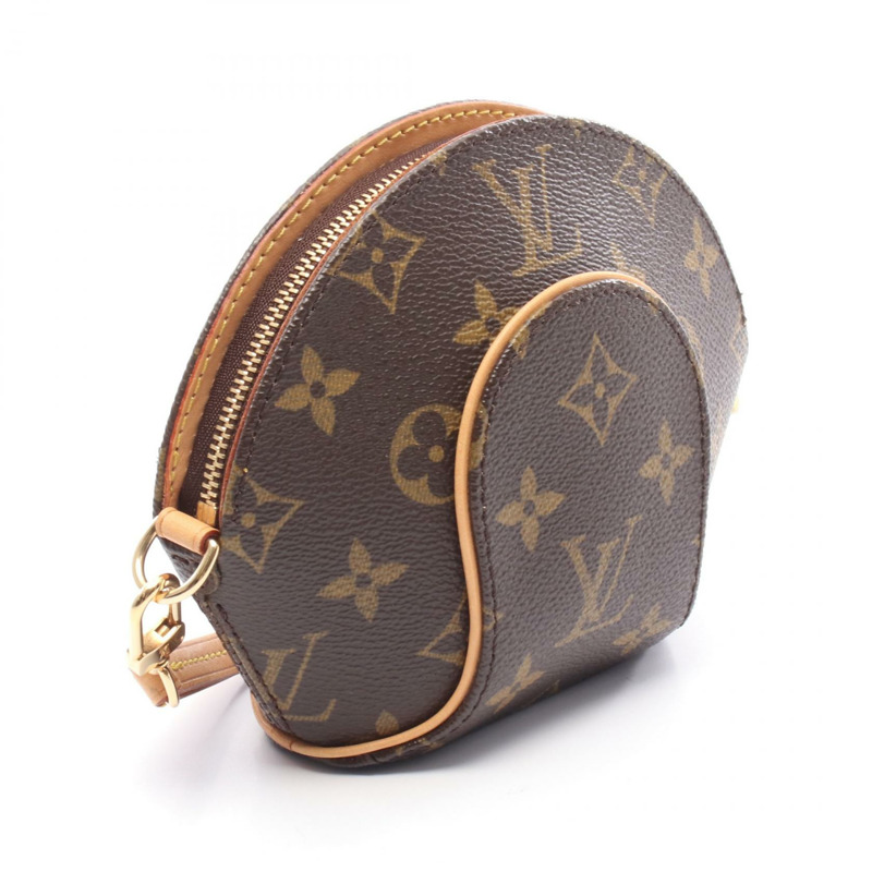 LOUIS VUITTON 迷你橢圓形手拿包 M51129 Monogram 帆布皮革 二手 女士-1