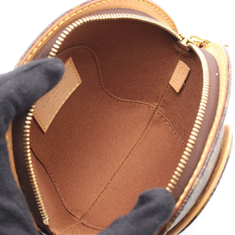 LOUIS VUITTON 迷你橢圓形手拿包 M51129 Monogram 帆布皮革 二手 女士-2