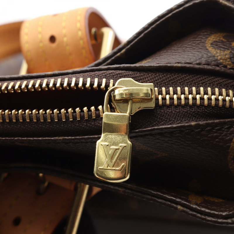 LOUIS VUITTON Multiple cite Shgoulder 手提包 M51162 Monogram 帆布 棕色 二手-7