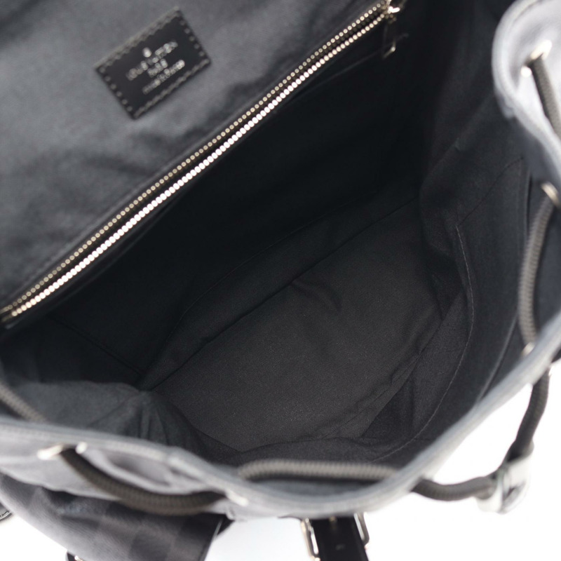 LOUIS VUITTON Christopher PM 背包 N41379 Damier graphite 黑色 二手-2
