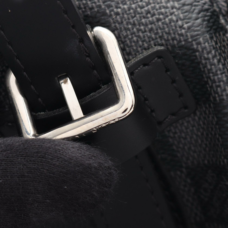 LOUIS VUITTON Christopher PM 背包 N41379 Damier graphite 黑色 二手-10