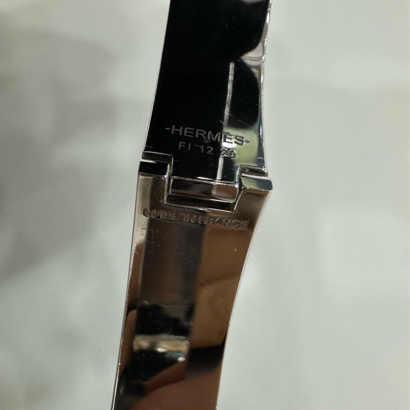 Hermes ClicH 黑銀色 琺瑯 手鐲-3